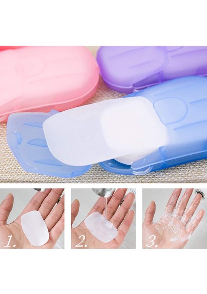 Sabun Sayfaları Seyahat Taşınabilir Kağıdı, 5 Kutu Sabun Kağıdı Sabun Sayfaları, Mini Taşınabilir Kağıt Sabunu, Seyahat Için Tek Kullanımlık Sabun, Dış Mekan (Yurt Dışından)