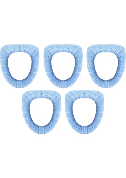 5 Adet Kalın Banyo Yumuşak Klozet Kapağı Ped-Isıtıcı Stretchablefibers Kolay Kurulum Minderli Kapak Kapakları, Yıkanabilir Ve Rahat Klozet Kapak Pedleri (Yurt Dışından) fiyatları