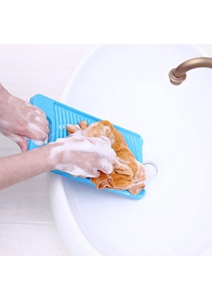 Plastik Mini Çamaşır Tahtası Çocuk Gömlekleri Için Temiz Çamaşır Kireç (Mavi) (Yurt Dışından) indirimleri