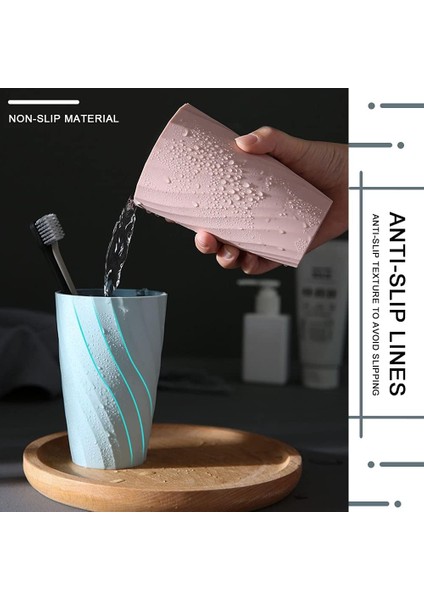 2'Li Paket Kırılmaz, Yumuşak Ve Dayanıklı Banyo Diş Fırçası Bardakları (Açık Mavi Ve Lacivert) (Yurt Dışından) modelleri