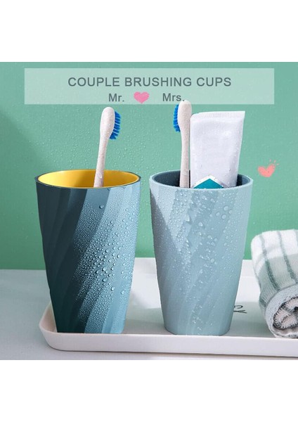2'Li Paket Kırılmaz, Yumuşak Ve Dayanıklı Banyo Diş Fırçası Bardakları (Açık Mavi Ve Lacivert) (Yurt Dışından) indirimleri