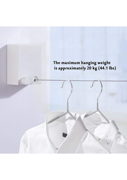 Geri Çekilebilir Çamaşır Ipi 4.2m Paslanmaz Çelik Tel Yıkama Elbiseleri Kapalı Açık Islak Veya Kuru Çamaşırlar Için Vida Aparatı İle Kurutma (Yurt Dışından) fiyatları