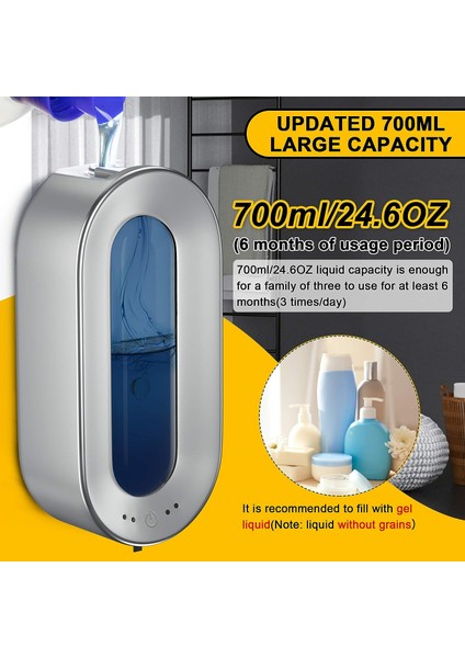 Otomatik Sabunluk 700ml Sensörlü Duvara Monte Dezenfektan Dispenseri (Yurt Dışından) fırsatları