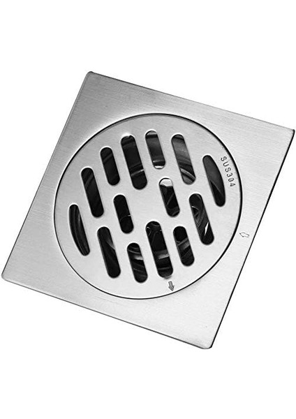 Kare Drenaj Kalın Paslanmaz Çelik Koku Geçirmez Otel Banyo Zemin Kaplaması Atık Kapı Duş Süzgeci, 2 (Yurt Dışından)