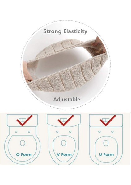 Klozet Isıtıcı, Klozet Kapağı Yıkanabilir Klozet Kapağı 3 Adet/Yumuşak/Daha Kalın/Yıkanabilir/Gerilebilir. (Yurt Dışından) fiyatları