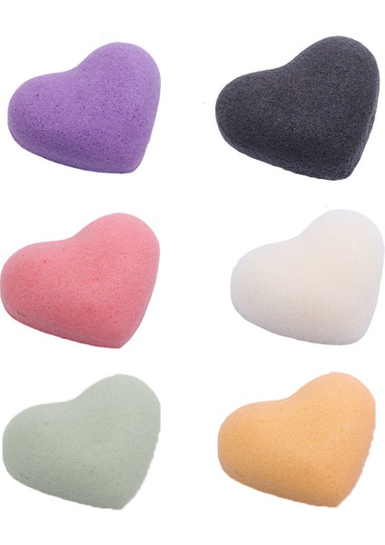 6 Adet Konjac Yüz Süngeri, Nazik Yüz Temizliği Ve Peeling Için 6 Renkli Konjac Yüz Süngeri. (Yurt Dışından)