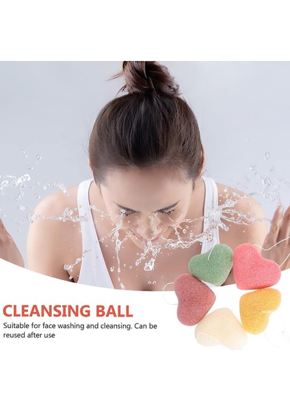 6 Adet Konjac Yüz Süngeri, Nazik Yüz Temizliği Ve Peeling Için 6 Renkli Konjac Yüz Süngeri. (Yurt Dışından) fırsatları