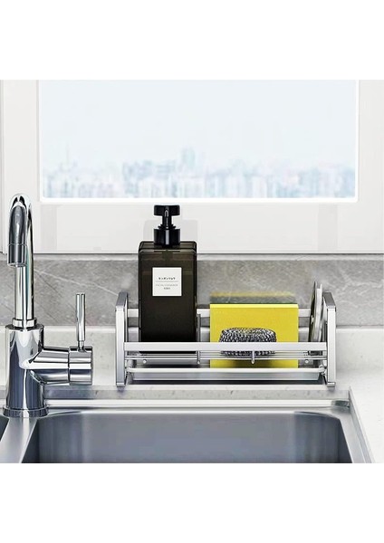 Esinti Sünger Rafı, 304 Paslanmaz Çelik Lavabo Depolama Sünger Rafı, Çıkarılabilir Damlama Tepsisi Sünger Rafı İle Mutfak Lavabo Depolama Rafı (Yurt Dışından) fiyatları