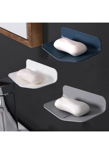 Esinti Sabunluk Vantuz Duş Yumruksuz Boşaltılabilir Duş Sabunluk Banyo Için Yapışkan Duvara Monte Sabunluk Mutfak Için. (Yurt Dışından)