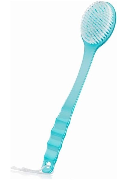 Süper Yumuşak Kıllar Banyo Fırçası Uzun Saplı Duş Vücut Fırçası Duş Vücut Sırt Güzellik Kuru Cilt Vücut Fırçası (Mavi) (Yurt Dışından)