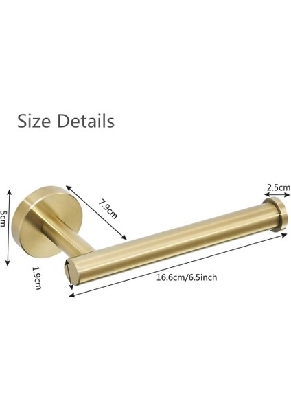 2 Parça Paslanmaz Çelik Fırçalanmış Altın Kaplama Askı, Altın Rengi Bornoz Kancası Duvara Monte, Zarif Tasarım Havlu Kancası (Yurt Dışından) fiyatları