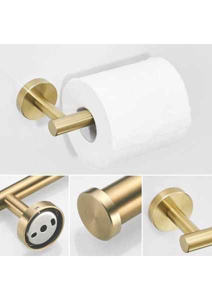 2 Parça Paslanmaz Çelik Fırçalanmış Altın Kaplama Askı, Altın Rengi Bornoz Kancası Duvara Monte, Zarif Tasarım Havlu Kancası (Yurt Dışından) indirimleri