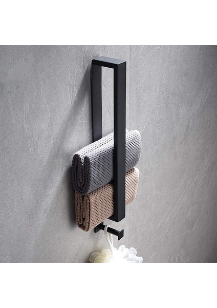 Kendinden Yapışkanlı Kancalı Esinti Havlu Askısı Sondaj Yok Banyo Veya Mutfak Için Elbise Askısı Siyah Paslanmaz Çelik 40 Cm (Yurt Dışından) indirimleri