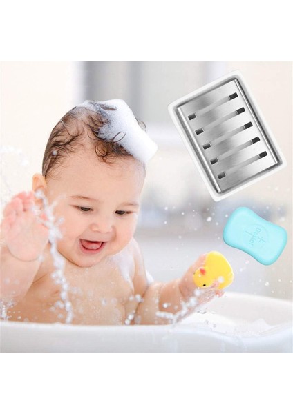 Esinti Sanno Seramik Sabunluk Tutucu Paslanmaz Çelik Sabunluk Çift Katmanlı Drenaj Sabun Kutusu Banyo Ve Duş Için (Yurt Dışından) fırsatları