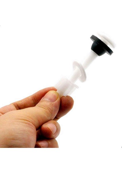 4 Paket Klozet Vidaları, 3 "Evrensel Plastik Klozet Cıvataları, Yıkayıcılar Değiştirme, Üstten Montajlı Klozet Menteşeleri Için Tava Kafası Klozet Cıvataları Ve Somunları (Yurt Dışından) fırsatları