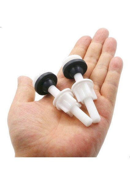 4 Paket Klozet Vidaları, 3 "Evrensel Plastik Klozet Cıvataları, Yıkayıcılar Değiştirme, Üstten Montajlı Klozet Menteşeleri Için Tava Kafası Klozet Cıvataları Ve Somunları (Yurt Dışından) indirimleri