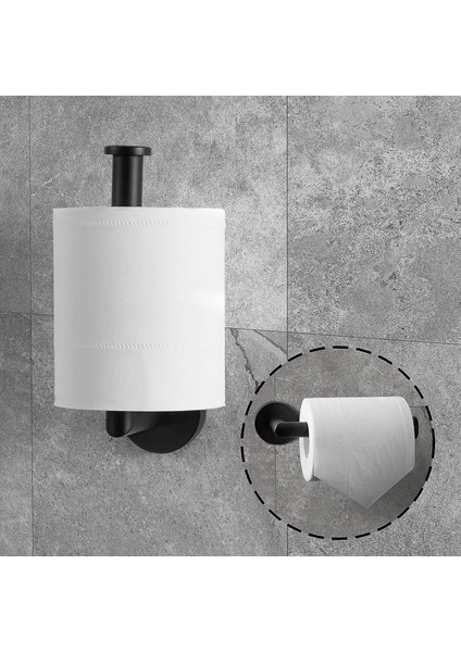 Porte Rouleau Siyah Kağıt Tuvalet (Siyah Mat) (Yurt Dışından) fırsatları