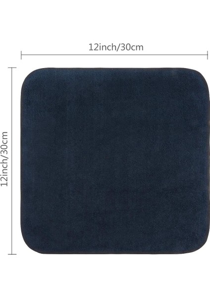 Mikrofiber Bulaşık Bezleri Çok Amaçlı Bulaşık Bezleri Polyester Mesh Ovma Tarafı Ev Mutfak Banyo Temizleme Paketi 8'Li 30x30cm Siyah (Yurt Dışından)