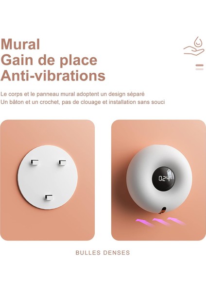 Otomatik Sabunluk, Duvara Monte Sabunluk, Sabunluk, Köpük Sabunluk, Ipx7, Kızılötesi Sensör, Type-C Şarj Edilebilir (Yurt Dışından) modelleri