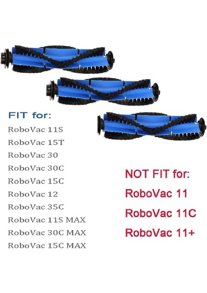 Ana Fırça Robovac 11s Robovac 30 Robovac 30c Yedek Parça, Aksesuar, Eufy Robovac 11 Robovac-15c, 15t, 12, 35c Rulo Fırça (Yurt Dışından)