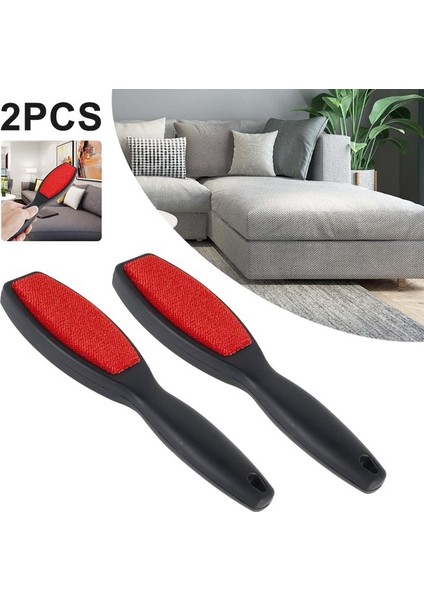 Esinti 2'Li Paket Çift Taraflı Tüy Temizleme Fırçası Pet Saç Çıkarıcı Tüy Bırakma Fırçası Elbise Temizleyici Yeniden Kullanılabilir Tüy Tiftiği Çıkarıcı (Yurt Dışından)