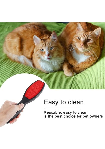 Esinti 2'Li Paket Çift Taraflı Tüy Temizleme Fırçası Pet Saç Çıkarıcı Tüy Bırakma Fırçası Elbise Temizleyici Yeniden Kullanılabilir Tüy Tiftiği Çıkarıcı (Yurt Dışından) fırsatları