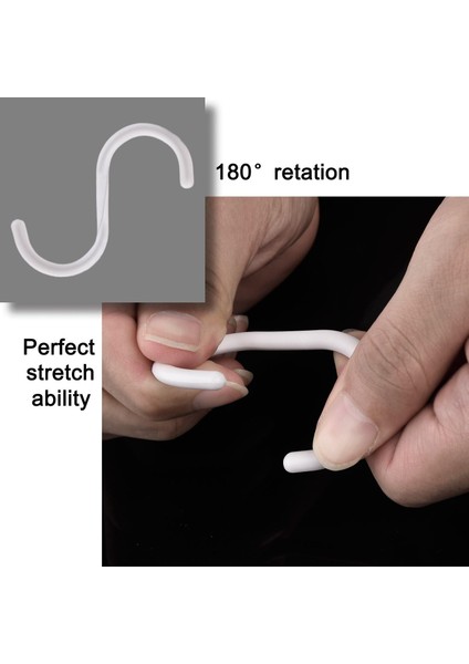 36 Parça Beyaz Duş Perdesi Halkaları Perde Halkaları C Perde Kancaları (Beyaz) (Yurt Dışından) modelleri