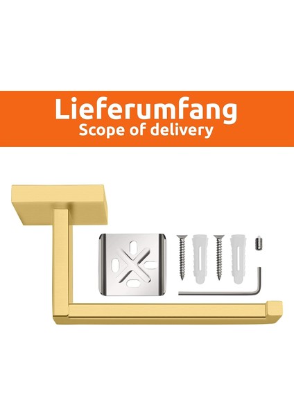 Kağıt Porte-Peçete Grubu Esinti Banyo - Carré - Banyo Aksesuarları - Or Brossé (Yurt Dışından) modelleri