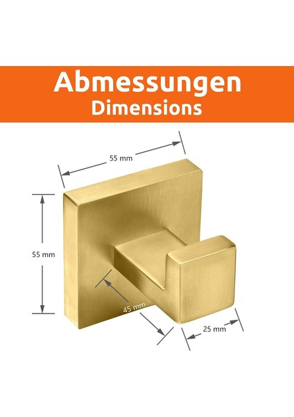 Kağıt Porte-Peçete Grubu Esinti Banyo - Carré - Banyo Aksesuarları - Or Brossé (Yurt Dışından) fırsatları