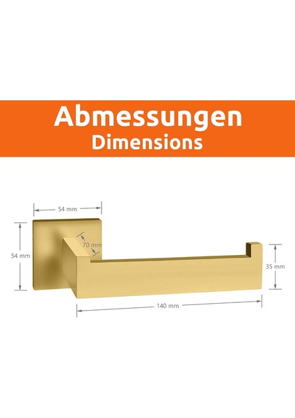 Kağıt Porte-Peçete Grubu Esinti Banyo - Carré - Banyo Aksesuarları - Or Brossé (Yurt Dışından) indirimleri