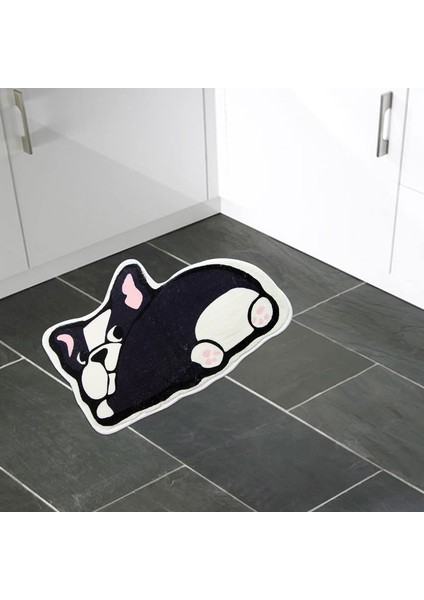 Sevimli Hayvan Kapalı Mat Fransız Bulldog Zemin Mat Ev Dekor Banyo Paspas 23.62 "X 15.74" (Yurt Dışından) fiyatları