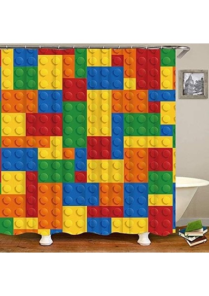 Esinti Renkli Çocuk Duş Perdeleri, 12 Kancalı Komik Banyo Duş Perdesi (Yurt Dışından) fiyatları