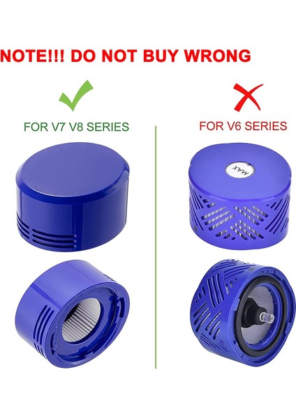 Dyson Için Breeze Filtresi, Dyson V8 V7 Için Yedek Filtre, Dyson V6 V7 V8 Için 2 Adet Ön Filtre, Dyson V7 V8 Için 2 Adet Temizleme Fırçası Aksesuar Kiti (Yurt Dışından)