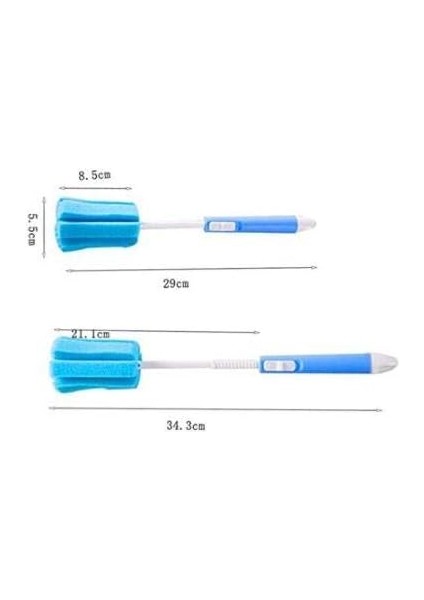 Ayarlanabilir Plastik Saplı Breeze Sünger Temiz Fırça, Kahve Bardakları Pot Süt Kupası Kupalar Şarap Şişesi Biberonlar Mutfak Temiz Bulaşık Biberon, 3 Pc (Renk Rastgele) (Yurt Dışından) fırsatları
