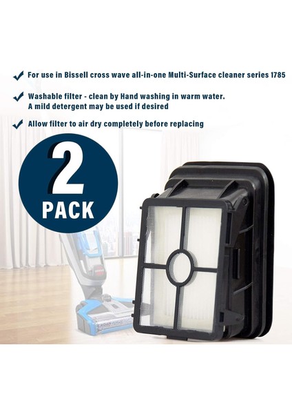 Yedek Fırça Ve Filtre Kitleri 2306a, 1785a, Bissell Crosswave 1785 2306 2551 Islak/Kuru Elektrikli Süpürgelerle Uyumludur (Yurt Dışından)