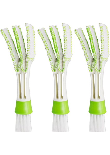 Araba Havalandırma Için Breeze Mini Duster, 3'Lü Otomotiv Klima Temizleyici Ve Fırça Seti, Klavye Pencere Yaprakları Panjur Panjur Için Toz Toplayıcı Temizleme Bezi Aracı (Yurt Dışından)