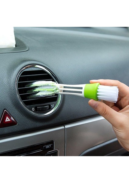 Araba Havalandırma Için Breeze Mini Duster, 3'Lü Otomotiv Klima Temizleyici Ve Fırça Seti, Klavye Pencere Yaprakları Panjur Panjur Için Toz Toplayıcı Temizleme Bezi Aracı (Yurt Dışından)