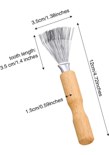 Esinti 2'Li Paket Saç Fırçası Temizleyici Temizleme Araçları Tarak Temizleyici Saç Fırçası Temizleyici Tarak Fırça Mini Epilasyon Fırçası Ahşap Saplı Tel Tırmık (Yurt Dışından) fiyatları