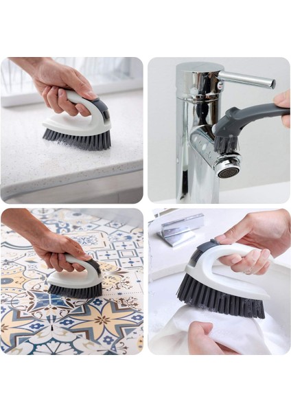 Ovma Fırçası - Banyo, Duşlar, Fayanslar, Dikişler, Lavabolar Için Temizleme Fırçası, Çok Amaçlı Ağır Hizmet Ovma Fırçası (2 Paket) (Yurt Dışından)