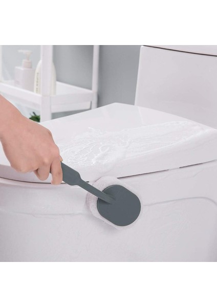 Esinti 3 Adet Sünger Fırça Uzun Saplı Sünger Temizleme Fırçası Ovma Fırçası Banyo Fayans Tuvalet Için (Yurt Dışından)