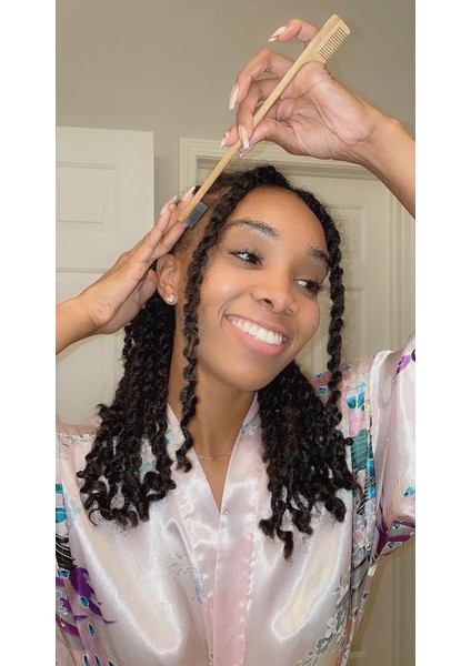 Sağlam Bambu Sap - Şekillendirici Ve Nazik Bakım Araçları - Bebek Saçları Için Kenar Sabitleyici - Kıvırcık Saçlar Için Kompakt Bukle Aksesuarları (Yurt Dışından) fiyatları