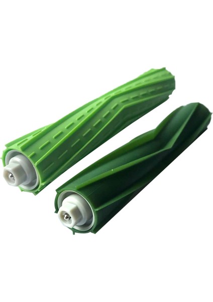 Irobot - Tüm Zeminler Için 1 Set Iki Yedek Lastik Fırça - 1 Açık Yeşil Ve 1 Koyu Yeşil - Roomba E/İ Serisiyle Uyumlu (Yurt Dışından)