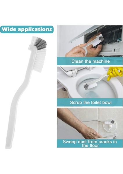5 Parça Temizleme Bulaşık Fırçası Mutfak Lavabo Banyo Fırçası Seti (Beyaz Ve Siyah) (Yurt Dışından)