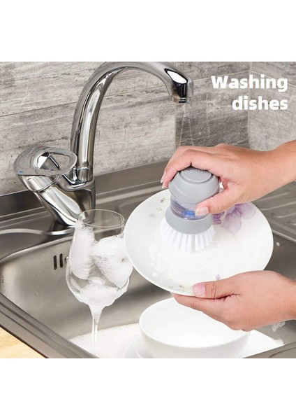 Esinti Sabun Dağıtım Palmiye Fırçası Mutfak Fırçası Bulaşık Lavabo Temizleme Mini Ovma Fırçası (Yurt Dışından)