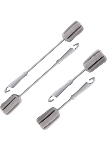 4 Paket Gri Yumuşak Sünger Şişe Temizleme Fırçası Plastik Saplı Bardak Fırçası Scrubber Temizleme Fırçası Vazo Kavanoz Temizleyici (2 Boyut 10” 15”) (Yurt Dışından)