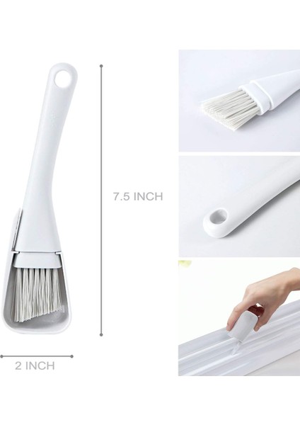 Temizleme Pencere Fırçası, Aralık Fırçası, Pencere Eşiği Temizleme Aleti - Yaratıcı Kapı Ve Pencere Oluk Temizleme Fırçası - 4 Parça (Yurt Dışından)