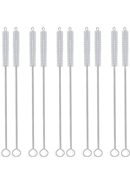 Straw Fırça Temizleyici 10" Naylon Tüp Temizleyici Şişe Fırça Temizleme Seti 10'Lu (Yurt Dışından)