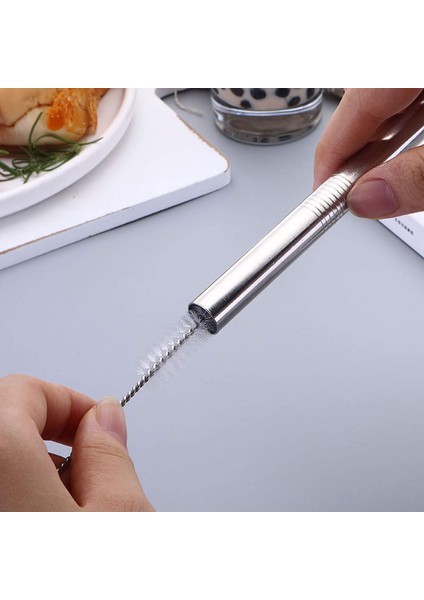Straw Fırça Temizleyici 10" Naylon Tüp Temizleyici Şişe Fırça Temizleme Seti 10'Lu (Yurt Dışından)