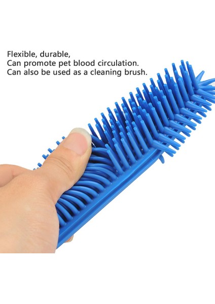 2 Parçalı Pet Tüy Alma Fırçası, Araba Ve Araba Detaylandırma Fırçası Taşınabilir Köpek Ve Kedi Tüy Alma Fırçası Kauçuk Masaj Fırçası (Mavi Ve Yeşil) (Yurt Dışından)