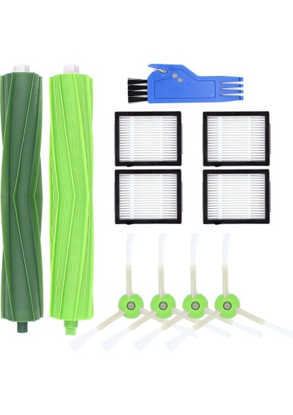 Silindir Fırçalar Ve Yan Fırça Ve Hepa Filtreler Irobot Roomba I7 I7+ / I7 Plus E5 E6 E7 Robot Süpürge Için Yedek Aksesuarlar Kiti (Paket B) (Yurt Dışından)